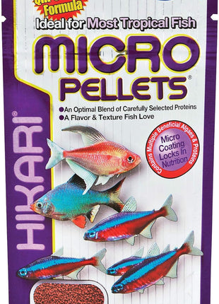 Hikari Tropical Semi-Floating Micro Pellets Fish Food, 0.77 Oz (22g)
