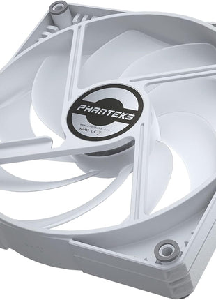 Phanteks (PH-F140SK_DRGB_PWM_WT01_3P) SK140 DRGB PWM Fan 3Pack – 3X 140mm Fan, high Airflow Nine-Blade Design, DRGB Lighting, Rubber dampening washers - White
