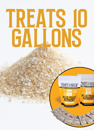 Craft A Brew - Mead Yeast Nutrient Bundle - Lalvin D47 Yeast - For Fermentation - Home Brewing Ingredients - Mead Making Supplies - Yields 10 Gallons