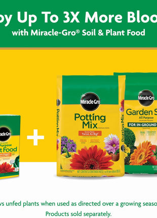 Miracle-Gro Water Soluble All Purpose Plant Food - Fertilizer For All Indoor or Outdoor Plants including Roses, Flowers, Vegetables, Houseplants, Trees, and Shrubs, 3 lbs.