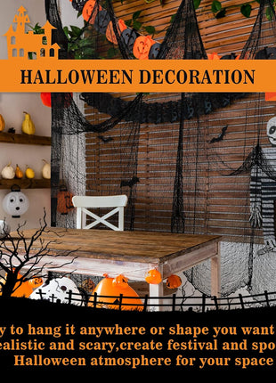 5Pcs Halloween Creepy Cloth Black 30×72inch - Halloween Decorations Clearance - Creepy Spooky Halloween Decorations Outdoor Indoor