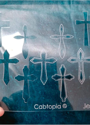 Jewelry Design Template Stencil Jewelry #3 Crosses