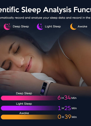 Fitness Tracker, 2026 Smart Band with Heart Rate & Blood Pressure Monitor, IP67 Waterproof Activity Tracker with Sleep Tracking & Step Counter for Men Women, Pink