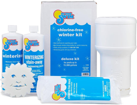 In The Swim Pool Closing Kit - Winterizing Chemicals for Above Ground and In-Ground Pools - Up to 15,000 Gallons
