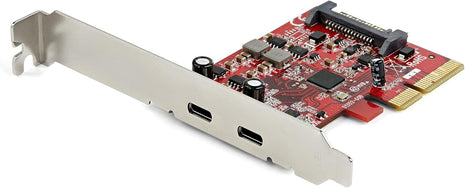 2-port 10Gbps USB C PCIe Card - USB 3.1 Gen 2 Type-C PCI Express Host Controller Add-On Card - Expansion Card - USB 3.2 Gen 2x1 PCIe Adapter 15W/port - Windows, macOS, Linux