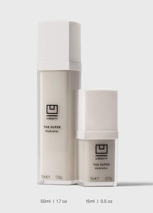 U Beauty The SUPER Hydrator - Mega-Dose Skin Hydrator and Hyaluronic Acid Moisturizing Cream with Peptides and Grapeseed Oil for Supple, Smooth, and Softer-Looking Skin For Up To 48 Hours - 0.5 fl oz