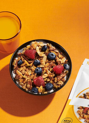 NuTrail Nut Granola Cereal, Variety Pack, No Sugar Added, Keto, Low Carb, Gluten Free, Grain Free, Healthy Breakfast 8 oz. 3 Count