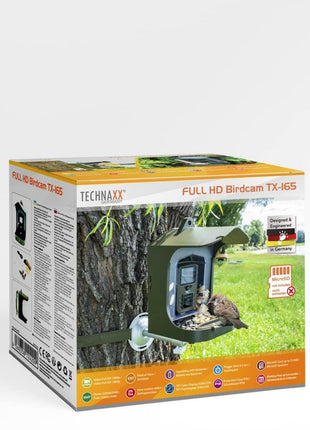 TECHNAXX Full HD Birdcam TX-165, 8 Mpixels, Black/Green