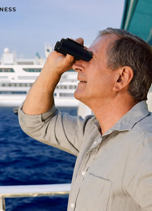 Binoculars for Adults | Compact Small Mini Travel Binocular for Bird Watching High Powered Electronics Cruise Ship Essentials Norwegian Alaska Must Haves Hiking Camping Gear a by VULNESS (Black, 8X21)
