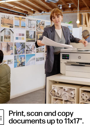 HP OfficeJet Pro 9730e Wide Format Wireless All-in-One Color Inkjet Printer, Print, scan, Copy, ADF, Duplex Printing Best-for-Office, 3 Month Instant Ink Trial Included, AI-Enabled (537P6A)