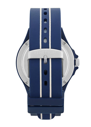 United Colors of Benetton Men Blue & Black Round Dial Analog Watch - UWUCG0312