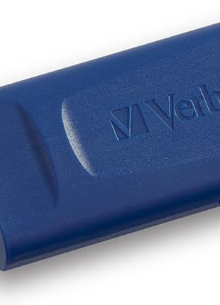 Verbatim 64GB USB 2.0 Flash Drive - Cap-Less & Universally Compatible - Blue