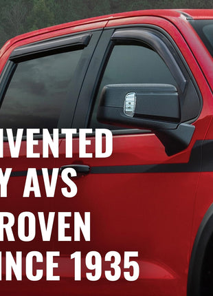 Auto Ventshade [AVS] Outside Mount Rain Guards for 2002 - 2007 Jeep Liberty | Window Vent Visors, 4 pcs. - Smoke | 94428