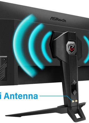 ASRock Phantom Gaming Monitor 32 inch (31.5 inch viewable) QHD 2560 x 1440 (2K) 165 Hz (144Hz and Higher) Wi-Fi Antenna FreeSync Premium (AMD Adaptive Sync) Built-in Speakers, PG32QF2B