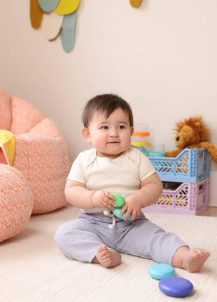 Lovevery, Wooden Stacking Stones (4), Perfect for Your Toddler Starting at 11 Months+