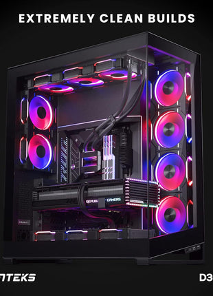Phanteks D30 120mm ARGB PWM PC Case Fan, Daisy-Chain, Black