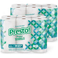 Amazon Brand - Presto! Flex-a-Size Paper Towels, 158 Sheet Huge Roll, 12 Rolls (2 Packs of 6), Equivalent to 38 Regular Rolls, White