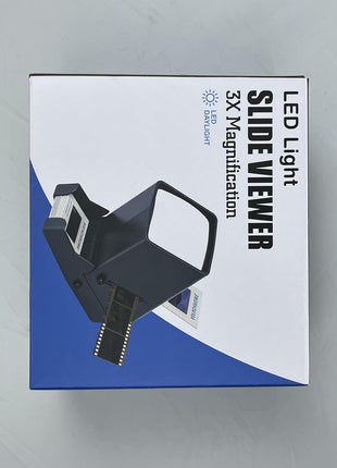TCNEWCL 35mm Slide and Film Viewer, Negative Scanner, Desk Top LED Lighted Illuminated Viewing, 3X Magnification, USB Powered