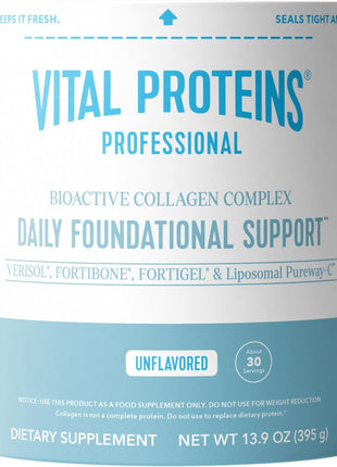 Vital Proteins Professional Bioactive Collagen Complex Daily Support 13.9oz | VERISOL®, FORTIBONE®, FORTIGEL® & Liposomal PureWay-C®, Supports Skin Appearance & Joint Mobility, 30 Servings