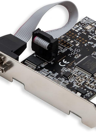 Single Port PCI Express x1 RS232 Serial Adapter Card - PCIe RS232 Serial Host Controller to Single Serial DB9 Port