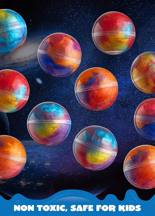 JOYIN Slime Party Favors, 36 Pack Galaxy Slime Ball- Stretchy, Non-Sticky, Mess-Free, Stress Relief, and Safe - Toys for Girls and Boys - Easter, Classroom Reward, Party Supplies, Valentines