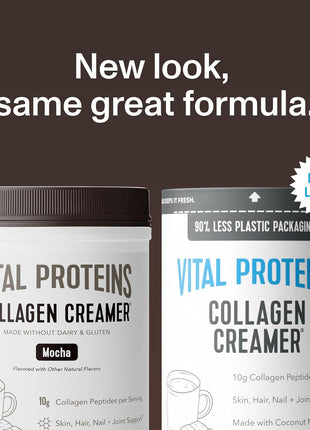 Vital Proteins Collagen Peptides Powder, Mocha Coffee Creamer, 11oz | Collagen Coffee Creamer, Supports Hair Skin & Nails, Mocha Flavor, Daily Coffee Add-In, 12 Servings