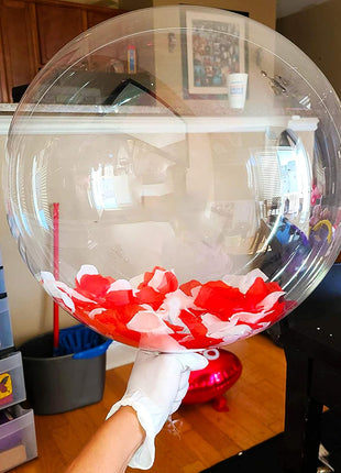 20 Inch Bobo Balloons, 10 Pcs Clear Bobo Balloon, Large Bubble Balloons | Transparent Bubble Balloon for Christmas Wedding Birthday Party Decoration