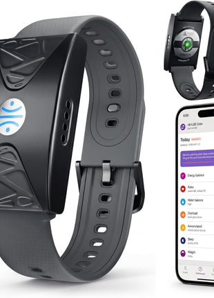 HEALBE Calorie Tracker, Automatic Calorie Intake Smart Band with App, Screen-Free Activity Tracker, Health Tracker, Sleep, Hydration, Stress, 24/7 Heart Rate, 5 ATM Waterproof