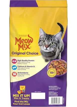 Meow Mix Original Choice Dry Cat Food, 6.3 Pound Bag