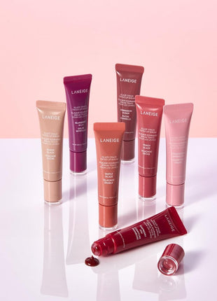 Laneige Glaze Tin Trip Serum, Peach Glaze, 0.4 oz (12 g), Lip Balm, Lip Mask, Moisturizer, Korea