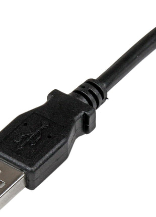 StarTech.com 1m USB 2.0 A to Left Angle B Cable Cord - 1 m USB Printer Cable - Left Angle USB B Cable - 1x USB A (M), 1x USB B (M) (USBAB1ML),Black