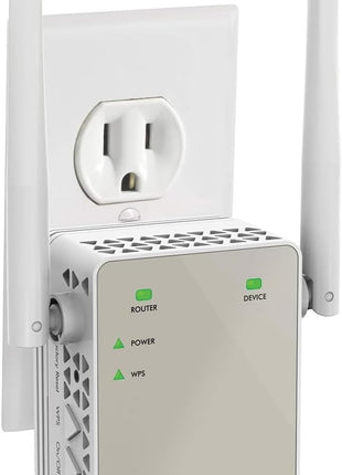 NETGEAR WiFi Range Extender (EX6120) - Add up to 1,500 sq. ft., 25 Devices - AC1200 Dual Band Wireless Signal Extender (Up to 1.2 Gbps Speed), Compact Wall Plug Design – Free Expert Help