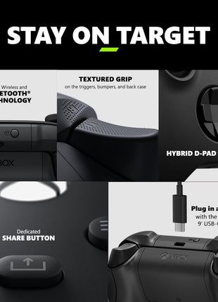 Xbox Microsoft Wireless Controller + USB-C Cable -
