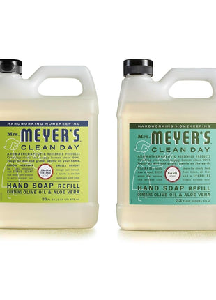 MRS. MEYER'S CLEAN DAY Hand Soap Refill, Lavender Scent, 33 Fl Oz Bottle