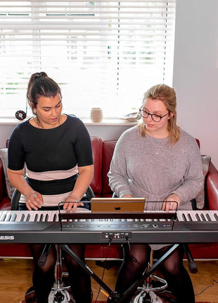 Alesis Recital ? 88 Key Digital Piano Keyboard with Semi Weighted Keys, 2x20W Speakers, 5 Voices, Split, Layer and Lesson Mode, Fx and Piano Lessons