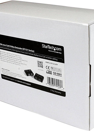 StarTech.com VGA Video Extender over Cat5 (ST121 Series) - Up to 500ft (150m) - VGA over Cat 5 Extender - 2 Local and 2 Remote , TAA (ST121UTP)