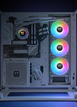 Thermaltake TH360 V2 ARGB Sync/AlO Liquid Cooler/Fan 120mm*3/PWM 500~2000 RPM/Mirror Waterblock/MB ARGB Sync Control/White, CL-W365-PL12SW-A