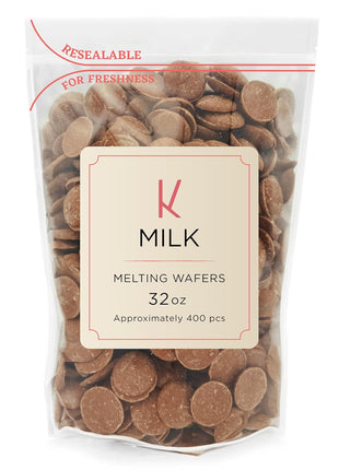 K Chocolate Melting Wafers Bulk Perfect For Dipping, Deserts, Baking And More (2 Pound, Milk)