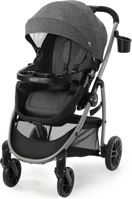 Graco Modes Pramette Stroller, 3-in-1 Baby Stroller, 3 Modes: Infant Car Seat Carrier (Car Seat Not Included), Infant Pramette to Toddler Stroller with Reversible Seat and One-Hand Fold, Redmond
