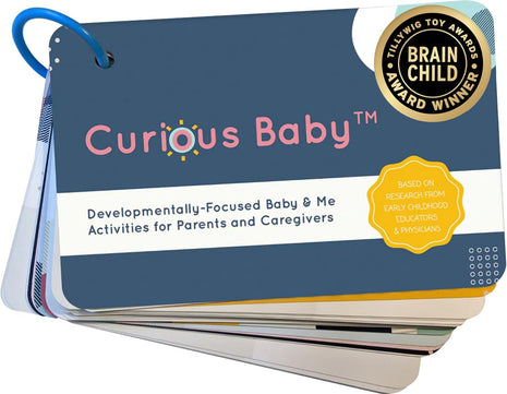 Curious BabyTM Award Winning 40+ Activities for Baby & Me (0-12 Months) | Developmentally-Focused and Stimulating Creative Playtime Ideas for Baby & Me | Includes Black/White High-Contrast Cards