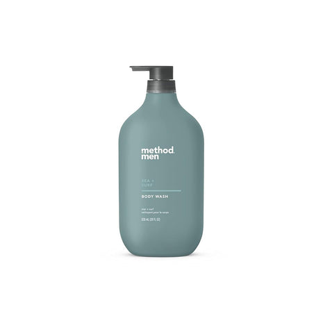 method Men Body Wash, Sea and Surf Scent, 28 fl oz | Soothing Formula, Leaves Skin Feeling Soft & Moisturized, Rich Lather, Made Without Parabens