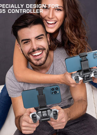 OIVO PS5 Controller Phone Mount Clip, Mobile Gaming Clip Cell Phone Stand Holder Replacement for PlayStation 5 Dualsense Controller Remote Play