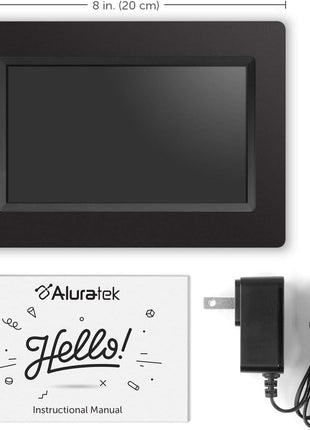 Aluratek 7 Inch LCD Digital Photo Frame with Auto Slideshow Using USB & SD/SDHC (ADPF07SF) – Black