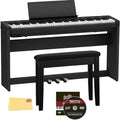 Roland FP 30x 88 Key Digital Piano   Black Bundle with KSC 70 Stand, KPD 70 Three Pedal Unit, Bench, Online Lessons, Austin Bazaar Instructional DVD, and Polishing Cloth