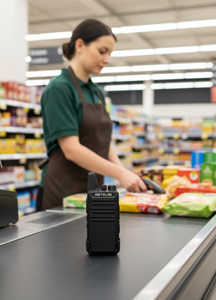 Retevis RT22 Walkie Talkies Rechargeable Hands Free 2 Way Radios Two-Way Radio(6 Pack) with 6 Way Multi Gang Charger
