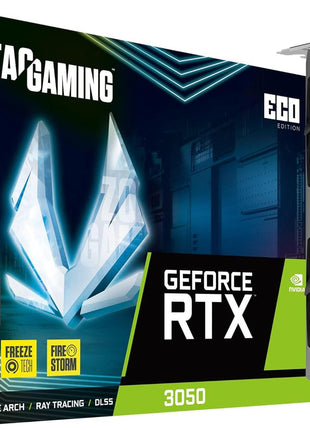 ZOTAC Gaming GeForce RTXTM 3050 ECO Edition 8GB GDDR6 128-bit 14 Gbps PCIE 4.0 Gaming Graphics Card, Active Fan Control, Freeze Fan Stop, ZT-A30500K-10M
