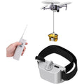 Universal Drone Airdrop System Compatible with DJI Mavic Mini 4 Pro, Mini 3, Mini 2, Air 2, Air 2S, Mavic 3 Pro, Mavic 2 - Payload Clip, Release Device, Airdropper with Fish Bait Ring Thrower Accessories (Drones Not Included)