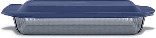 Pyrex Colors Tinted (9x13) Glass Baking Dish with BPA Free Lid, Oblong Bakeware Glass Pan For Casserole & Lasagna, Dishwasher, Freezer, Microwave and Pre Heated Oven Safe, Smoke