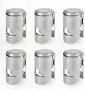 I MART Pack of 6 Stainless Steel Champagne Stoppers, Prosecco, Sparkling Wine Bottle Stopper, Cork
