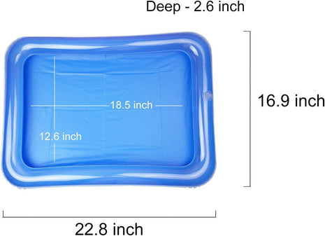 4-Pack Inflatable Ice Serving Bar Coolers for Parties, Salad BBQ Picnic Ice Food Drinks Buffet Server Tray for Indoor Outdoor Party